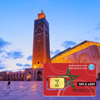Sim Du Lịch Ma-Rốc 15 Ngày Tốc Độ Cao (Morocco)